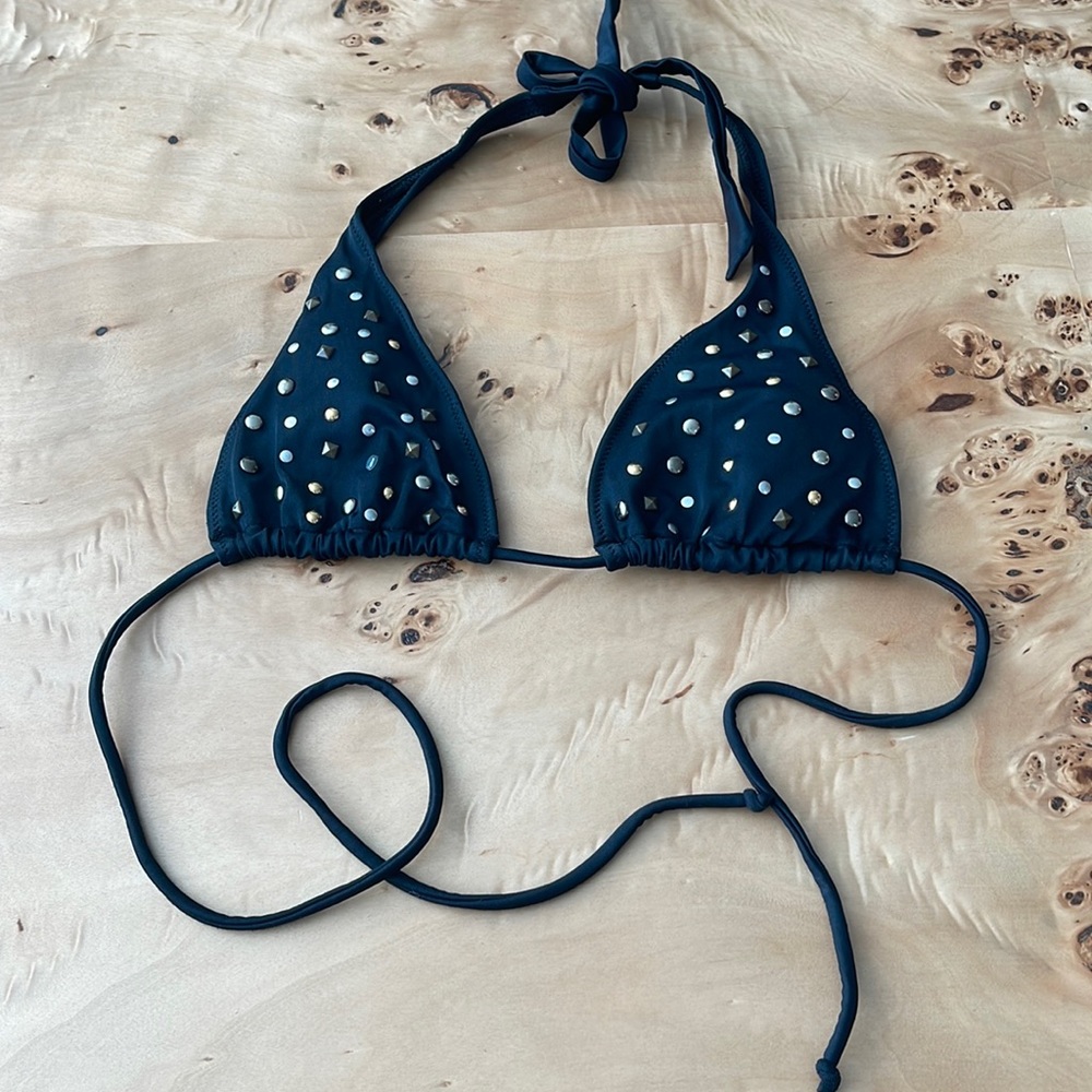 Studded Bathing Suit Top